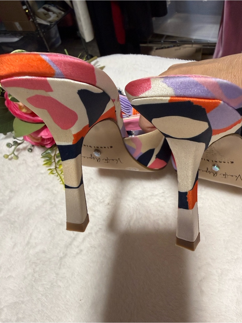 Gianni Bini floral Embellished heels - Picture 8 of 11